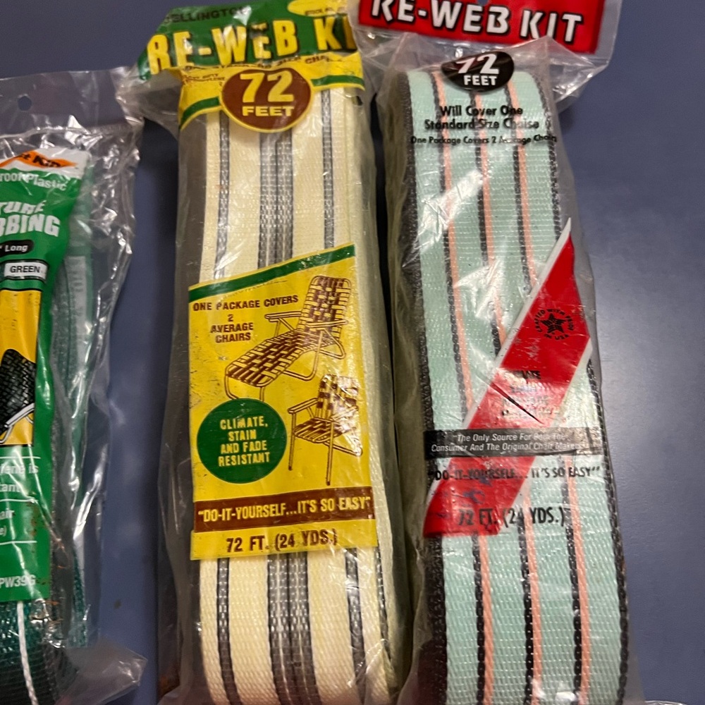 NWT Arden Paradise, Wellington, Frost king Re Webbing Kits/and Screws - Picture 4 of 9